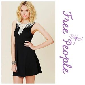 Free People Waffle Knit Collar Dress